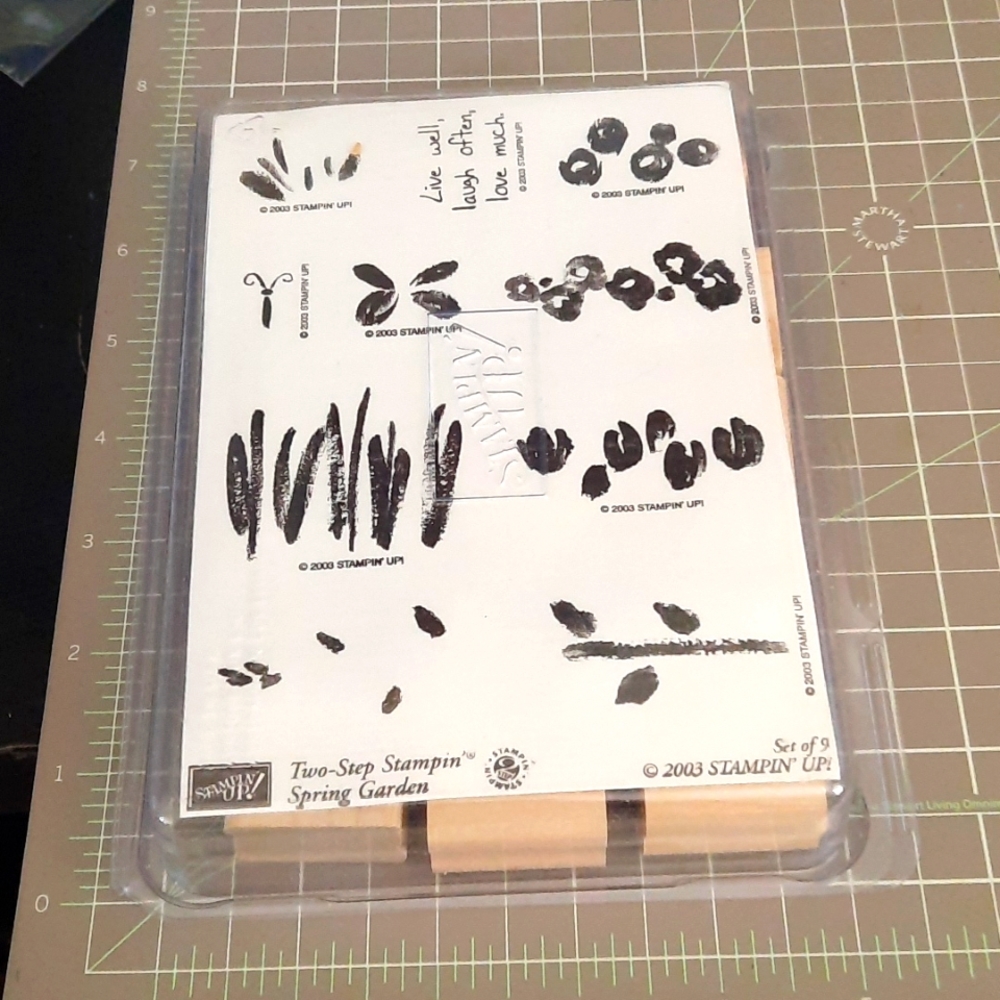 Spring Garden rubber stamp set new condition